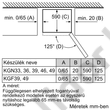 Bosch KGN36NLEA Serie 2 alulfagyasztós hűtő inoxlook NoFrost  215+87L 186x60x66cm