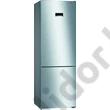 Bosch KGN49XLEA Serie 4 Szálcsiszolt acél színű, alulfagyasztós hűtő NoFrost E 330+105lL 203x70x67 cm
