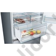 Bosch KGN49XLEA Serie 4 Szálcsiszolt acél színű, alulfagyasztós hűtő NoFrost E 330+105lL 203x70x67 cm
