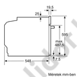 Bosch HBA573ES0 Serie4 beépíthető sütő nemesacél pirolitikus öntisztítás 1 szintes teleszkópos sütősín AutoPilot10