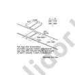 Bosch HEZ394301 Tartóelem domino főzőlapok egymás mellé építéséhez 