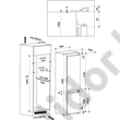 Whirlpool SP40 812 EU 2 beépíthető alulfagyasztós hűtő Stop Frost