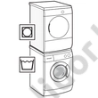 Bosch WTZ11400 összeépítő keret kihúzható polccal mosó és száritógép közé