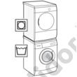 Bosch WTZ20410 összeépítő keret mosó és száritógép közé