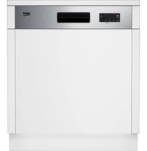 Beko BDSN153E3X beépíthető külső vezérlőpaneles mosogatógép, 13 teríték, ujjlenyomatmentes  rozsdamentes acél