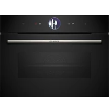 Bosch CSG7361B1 beépíthető kompakt gőzsütő, 60 x 45 cm, Fekete
