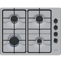 Bosch PBP6B5K80H Serie2  nemesacél gázfőzőlap, 60 cm,  elektromos szikragyújtás