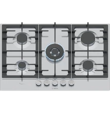 Bosch PCQ7A5I90 Serie6  nemesacél gázfőzőlap, 75 cm, FlameSelect 