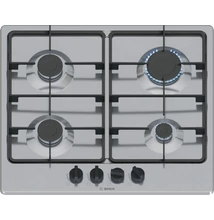 Bosch PGP6B5K60 nemesacél gázfőzőlap, 60 cm, elektromos szikragyújtás 