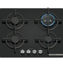 Bosch PPH6A6I10 Serie6  gázfőzőlap, 60 cm, fekete edzett üveg, FlameSelect  , WOK égő