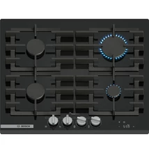 Bosch PRP6A6H40 Serie8  gázfőzőlap, 60 cm, Fekete edzett üveg, Home Connect &amp; Hob-Hood Control,FlameSelect 