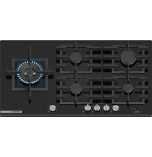 Bosch PRS9A6H40 gázfőzőlap, 90 cm, fekete edzett üveg, Home Connect & Hob-Hood Control,5 gázégő,WOK égő,FlameSelect