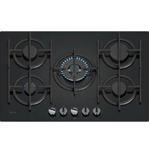 Neff  T27PIQ4S0 gázfőzőlap, 75 cm, fekete edzett üveg, 5 gázégő, WOK égő, FlameSelect ,elektromos szikragyújtás