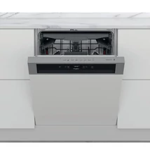Whirlpool WBC 3C34 PF X félig integrált mosogatógép, Inox szín, 60 cm