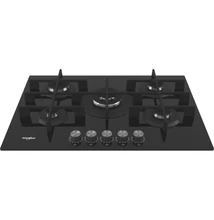 Whirlpool GOWL 728 NB beépíthető gázfőzőlap, fekete üveglap, 73 cm széles