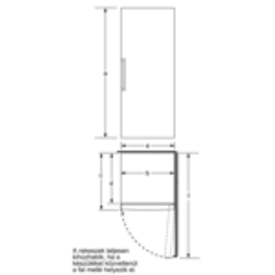 Bosch GSN58AWEV Serie6  365L NoFrost fehér fagyasztószekrény 191x70x78cm