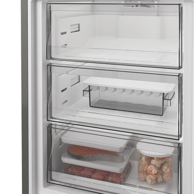Whirlpool WHK 22412 X5EA alulfagyasztós hűtőszekrény,  Dual NoFrost,36 dB