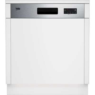 Beko BDSN153E3X beépíthető külső vezérlőpaneles mosogatógép, 13 teríték, ujjlenyomatmentes  rozsdamentes acél