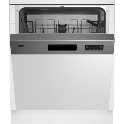 Beko BDSN153E3X beépíthető külső vezérlőpaneles mosogatógép, 13 teríték, ujjlenyomatmentes  rozsdamentes acél