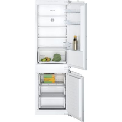 Bosch KIN86NFF0 Seire2 alulfagyasztós beépíthető hűtőszekrény,Laposzsanér ,NoFrost ,184+76 liter