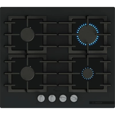 Bosch PPP6AAI40 Serie6 beépíthető gázfőzőlap, Matt Design edzett üveglap, FlameSelect