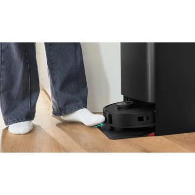 Bosch BCRDW3B Spotless Max robotporszívó, fekete, forgó felmosó , töltő- és ürítő állomás