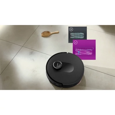 Bosch BCRDW3B Spotless Max robotporszívó, fekete, forgó felmosó , töltő- és ürítő állomás