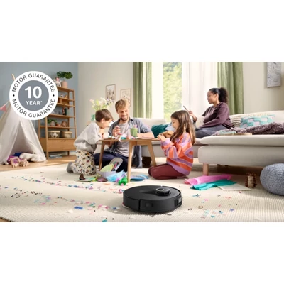 Bosch BCRDW3BX fekete Spotless Max Cam robotporszívó, forgó felmosó , kamera , töltő- és ürítő állomás 