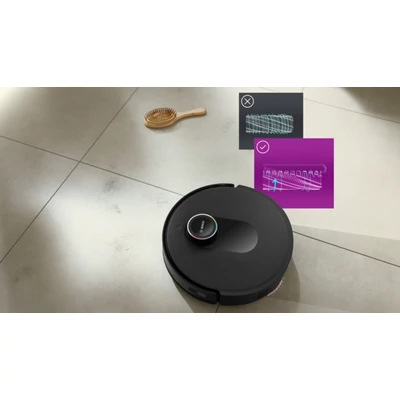 Bosch BCRDW3BX fekete Spotless Max Cam robotporszívó, forgó felmosó , kamera , töltő- és ürítő állomás 