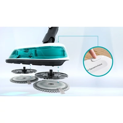 Bosch BCS71HYG1 Unlimited 7 ProHygienic Aqua vezeték nélküli porszívó ,18 V / 3 Ah Li-Ion akku ,40 perc működési idő ,HEPA szűrő