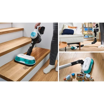 Bosch BCS71HYG1 Unlimited 7 ProHygienic Aqua vezeték nélküli porszívó ,18 V / 3 Ah Li-Ion akku ,40 perc működési idő ,HEPA szűrő
