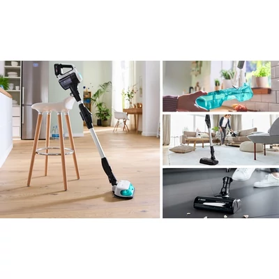 Bosch BCS71HYG1 Unlimited 7 ProHygienic Aqua vezeték nélküli porszívó ,18 V / 3 Ah Li-Ion akku ,40 perc működési idő ,HEPA szűrő