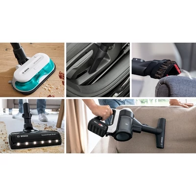 Bosch BCS71HYG1 Unlimited 7 ProHygienic Aqua vezeték nélküli porszívó ,18 V / 3 Ah Li-Ion akku ,40 perc működési idő ,HEPA szűrő