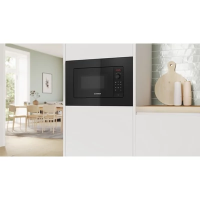 Bosch BFL623MB4 Beépíthető mikrohullámú sütő, Fekete, Serie 2