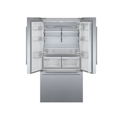 Bosch KFF96PIEP Serie8 alulfagyasztós hűtő 183x90x71 cm Inox