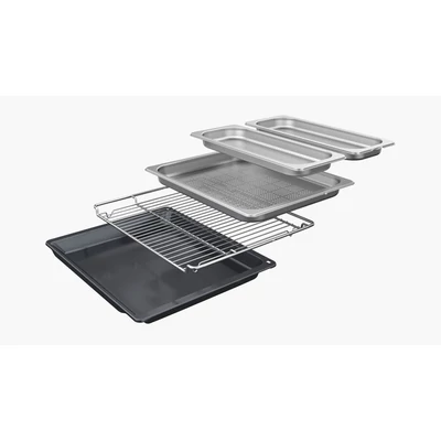 Bosch CSG7361B1 beépíthető kompakt gőzsütő, 60 x 45 cm, Fekete