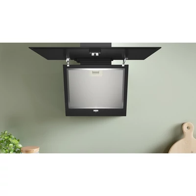 Bosch DWK65DK60 Falra szerelhető páraelszívó, 60 cm, Fekete üveg, Fekete