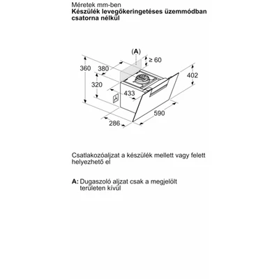 Bosch  DWK67FN60 döntött fali páraelszívó 