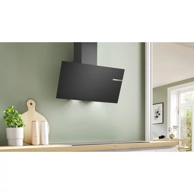 Bosch DWK85DK60 Serie2 falra szerelhető páraelszívó,fekete üveg, 80 cm, TouchSelect érintőgombok