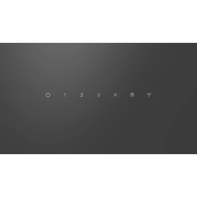 Bosch DWK87FN60 falra szerelhető páraelszívó, Fekete üveg, 80 cm, Home Connect & Hob-Hood Control