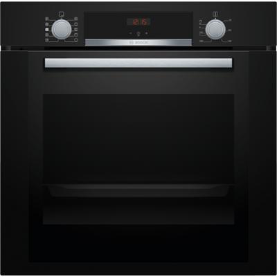 Bosch HRA334EB0 Serie4 fekete beépíthető sütő, hozzáadott gőz funkció,71 l sütőtér 