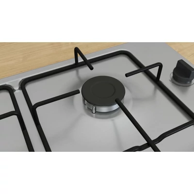 Bosch PBP6B5K80H Serie2  nemesacél gázfőzőlap, 60 cm,  elektromos szikragyújtás