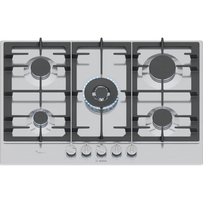 Bosch PCQ7A5I90 Serie6  nemesacél gázfőzőlap, 75 cm, FlameSelect 