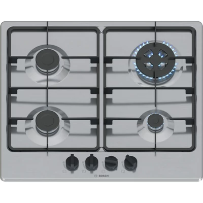 Bosch PGH6B5K60 Serie4 nemesacél gázfőzőlap, 60 cm, WOK égő