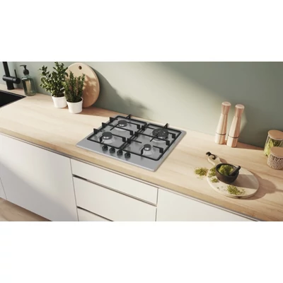 Bosch PGH6B5K60 Serie4 nemesacél gázfőzőlap, 60 cm, WOK égő