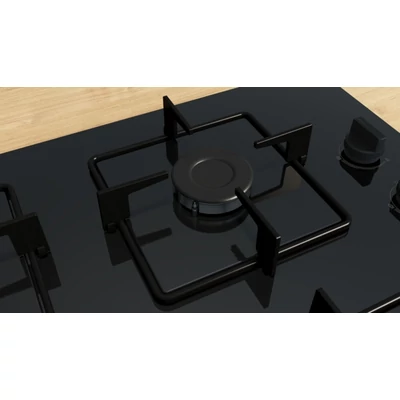 Bosch POH6B6K30 gázfőzőlap, 60 cm, Fekete edzett üveg, WOK égő