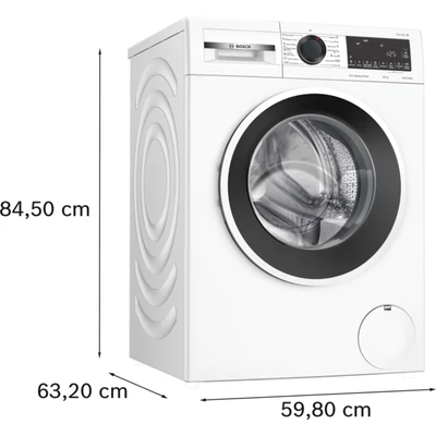 Bosch WGG2540NBY Serie 6 elöltöltős mosógép, 10 kg, max. 1400 fordulat/perc, IronAssist gőzprogram