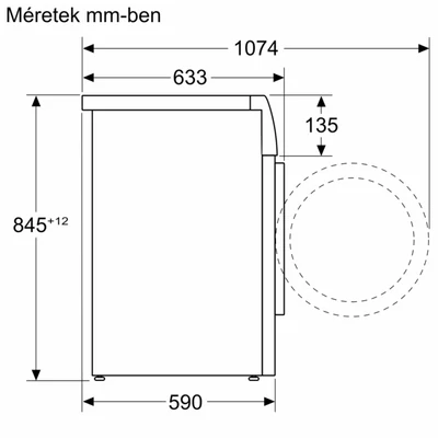 Bosch WGH24400BY Serie6 mosógép, IronAssist gőzprogram és opció , 9 kg,1400 ford/perc 