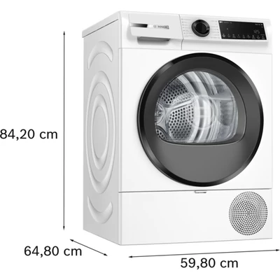 Bosch WQJ24201BY Serie6 hőszivattyús kondenzációs szárítógép,9 kg, EasyClean kondenzátor