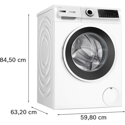 Bosch WGJ244A2BY Serie6 mosógép, IronAssist gőzprogram és opció , 9 kg,1400 ford/perc,i-DOS automatikus adagolás